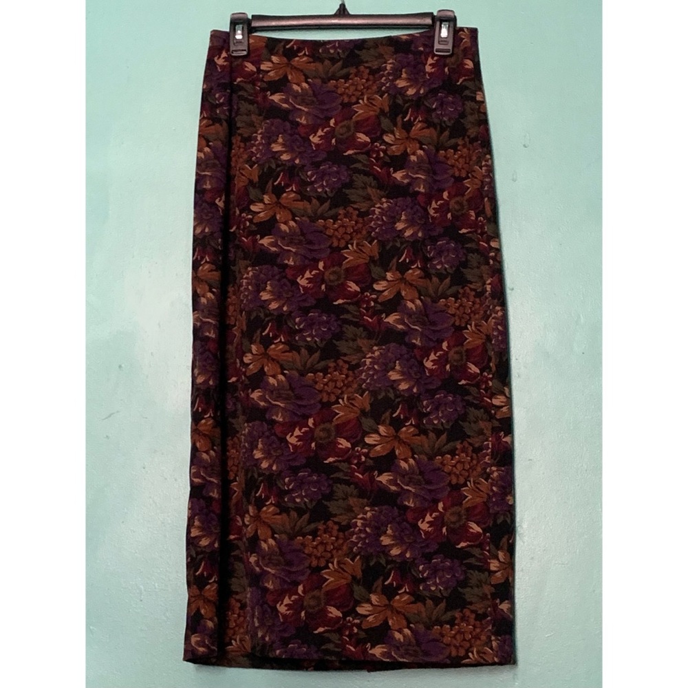 Vintage Briggs Floral MIDI Skirt